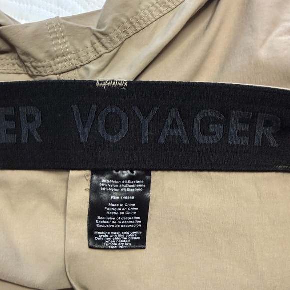 Voyager Men’s Nylon Stretch Tan Cargo Shorts. Size 34 - Picture 7 of 7